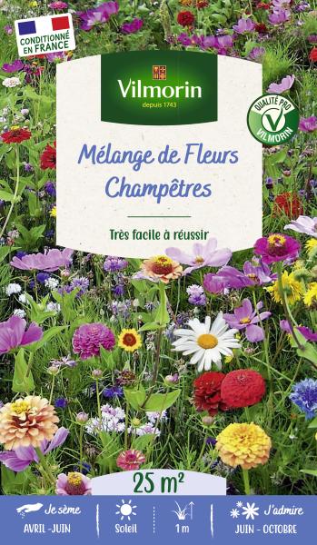 Mélanges de fleurs - Fleurs Champêtres - 25 m² - Mélange de fleurs - PACKAGING_RECTO